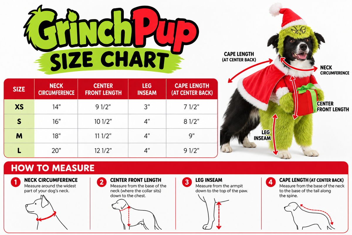 Grinch Pup Costume
