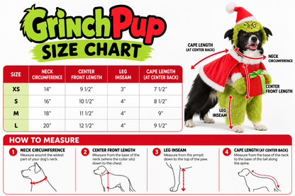 Grinch Pup Costume